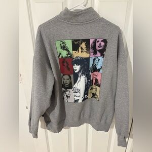 Taylor swift the eras tour quarter zip crewneck